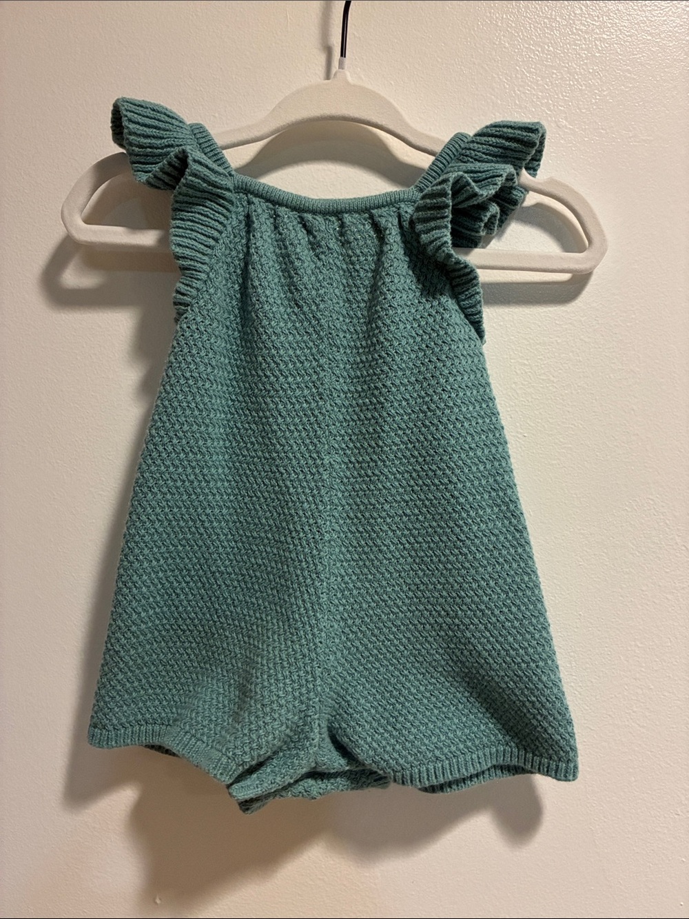 Baby Girl Carters Little Planet Knit Blue Teal Green Aqua Outfit One Piece